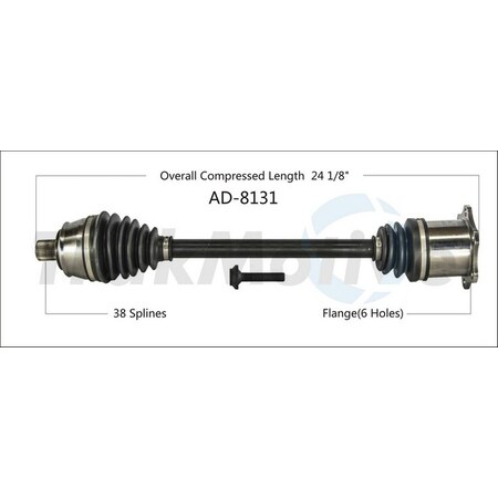 Surtrack Axle Cv Axle Shaft, Ad-8131 AD-8131